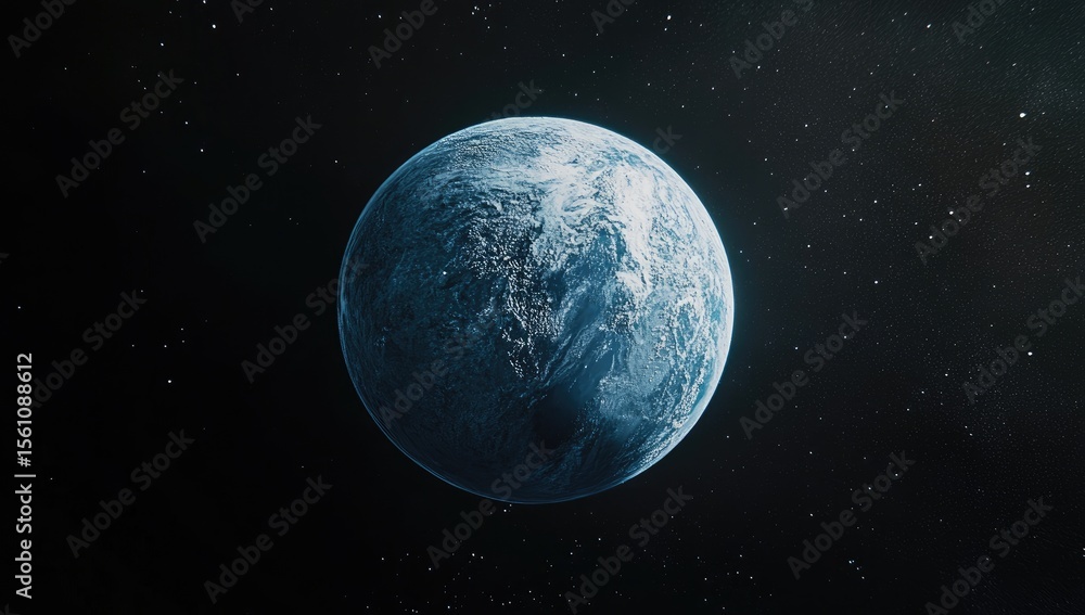 Fototapeta premium Earth from space, detailed view (1)