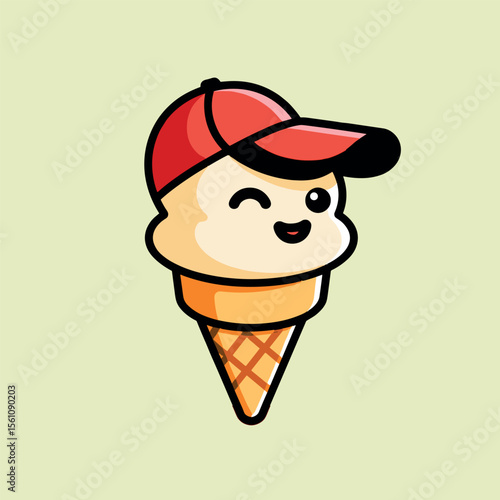 Cute ice cream character mascots designed to represent an ice cream brand or product are often used in marketing materials, product packaging, and promotions.
