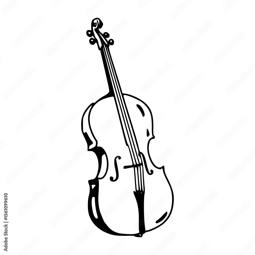 Fototapeta premium orchestra cello clipart
