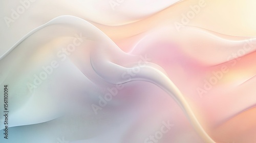 Abstract design with flowing, pastel colors.