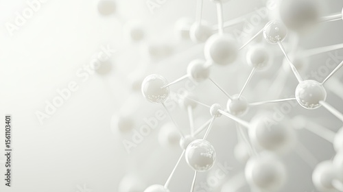 Abstract illustration of molecular structures.