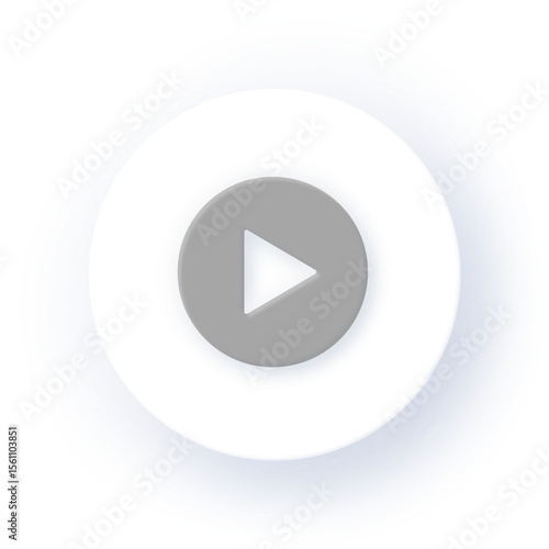Free Download Neumorphism Icon Video Icon Soft Drop Shadow on Dark Background Neumorphic UI UX Design User Interface Neumorphism Shadow - GFXLoad