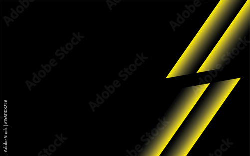 Futuristic Yellow and Black Abstract Background Vector Design