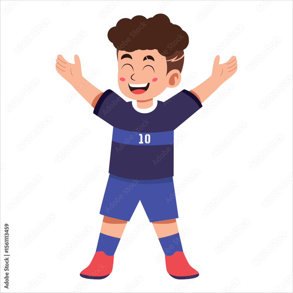 Fototapeta premium Soccer Player Illustration