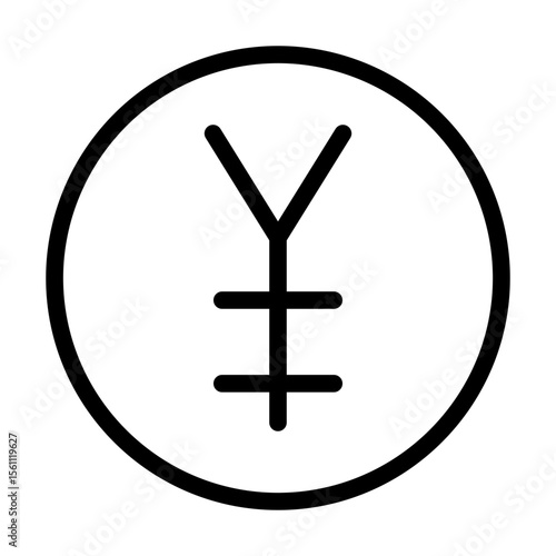 yen line icon