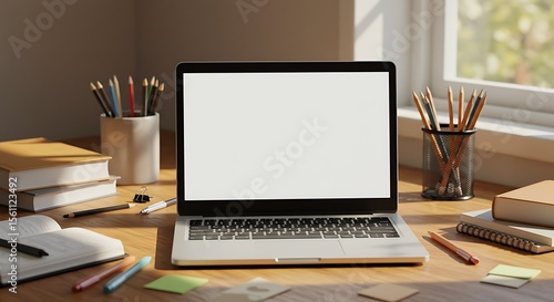 Wallpaper Mural Blank Laptop Screen Mockup  Perfect for Website or App Presentation Torontodigital.ca