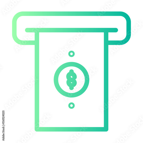 withdraw gradient icon