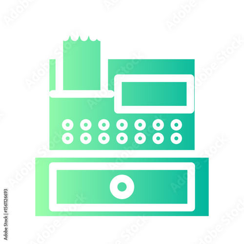 cash machine gradient icon
