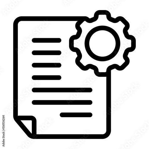Document Gear Configuration Icon