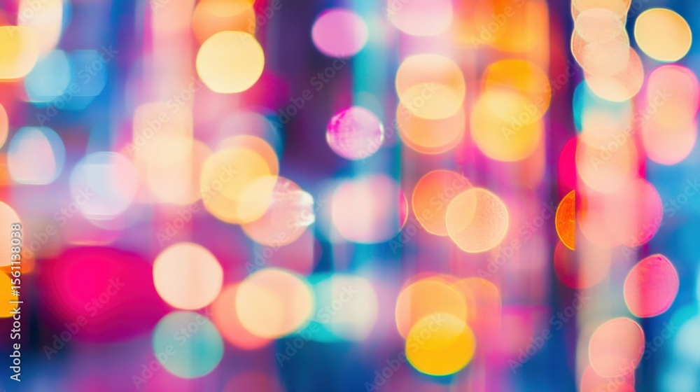 Vibrant Bokeh Lights Background. Vibrant Bokeh Lights Background.