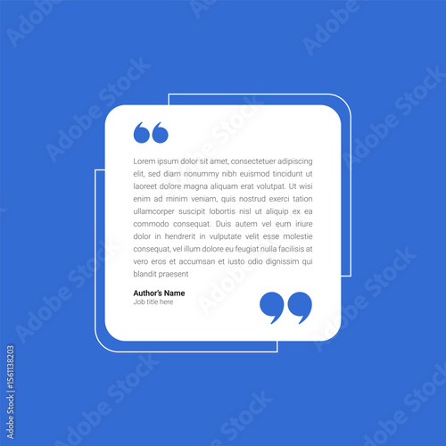 Communication or suggestion testimonial in chat bubble design. Bubble testimonial banner, quote, infographic. Social media post template designs for quotes. Creative Testimonial, client review.
