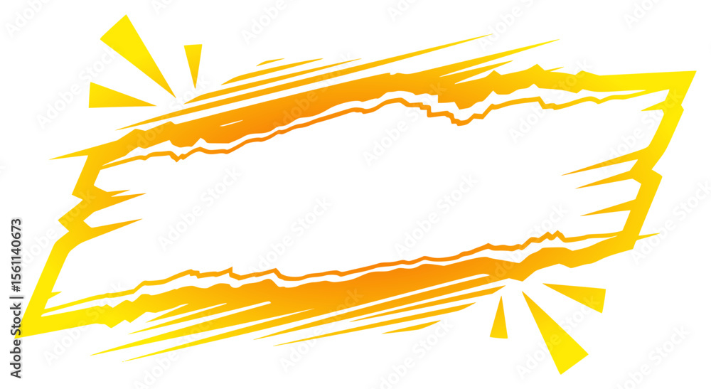 Obraz premium Dynamic Torn Banner Vector Art