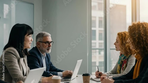 Wallpaper Mural Business people in meeting Torontodigital.ca