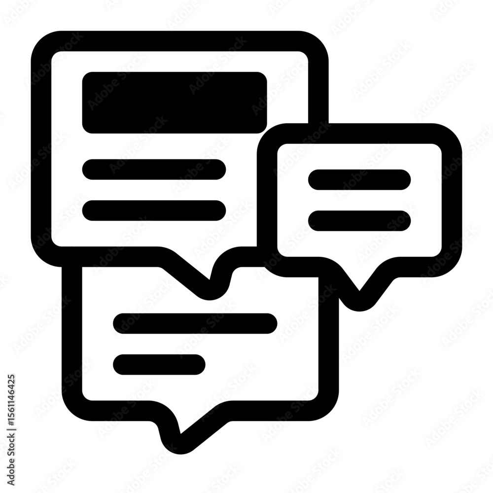 Document Messaging Service Icon Document Messaging Service Icon