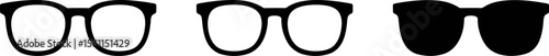 Shop stylish eyeglasses frames online: find your perfect pair of glasses for vision correction editable vector illustration