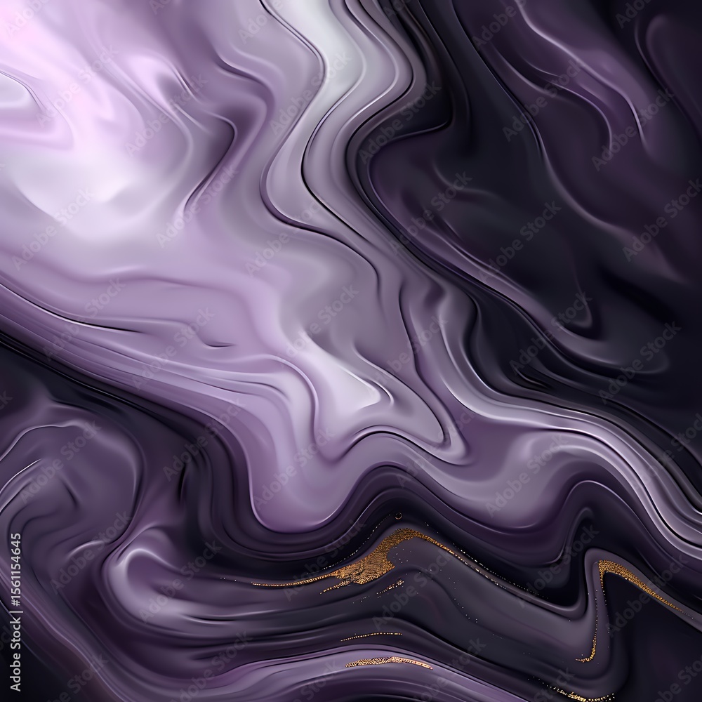 Obraz premium Abstract Purple and White Marble Swirls Elegant Background for Creative Projects