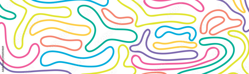 Fototapeta premium Colorful line pattern, Abstract background, Vector illustration.