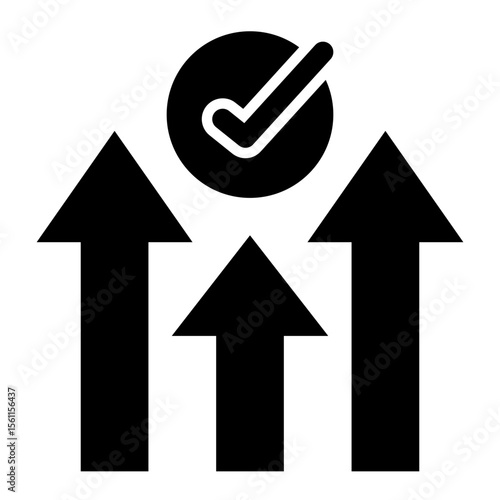 Growth Success Upward Arrows Checkmark
