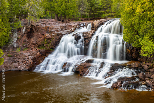 Gooseberry Falls Middle Falls Sunset