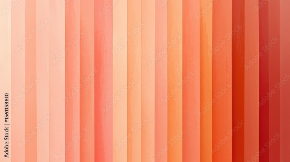 Obraz premium Abstract vertical stripes in warm orange and peach gradient