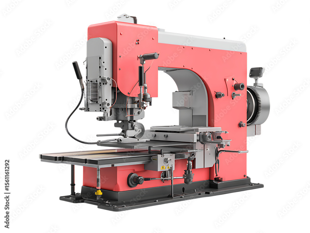 Fototapeta premium Large Industrial Bandsaw Tool on White Surface