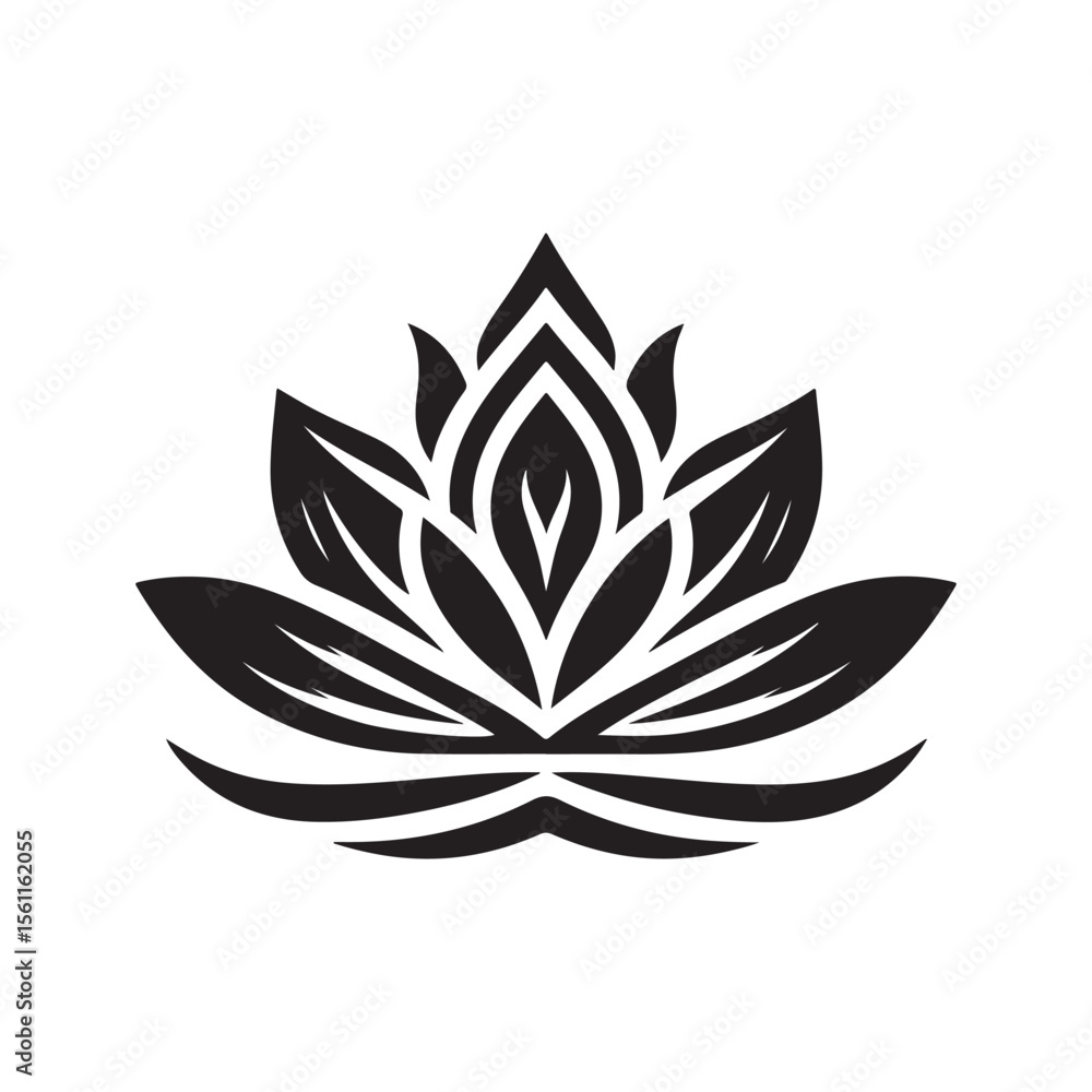lotus yoga pose vector silhouette clip art logo design illustration collections. lotus yoga pose vector silhouette clip art logo design illustration collections.