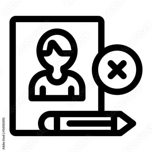 Rejected Job Application Icon