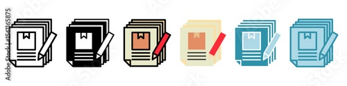 Bulk Editor multi style, mini illustration icon set. Vector for modern concept, print, UI, UX kit, web and app development. Related to product offering, marketing, business.