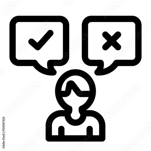 Person Choosing Between Options