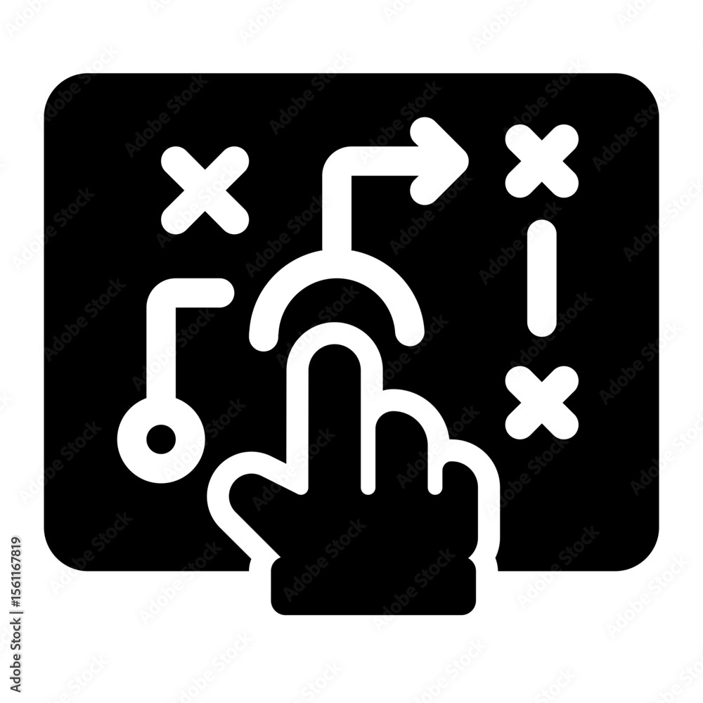 Obraz premium Digital Strategy Planning Board