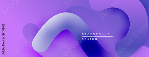 Abstract purple background. Fluid shapes overlap creating soft gradients, modern design element. Minimalist aesthetic, vibrant colors.