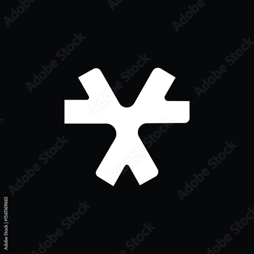 Modern Abstract Tech Logo Design Vector Illustration