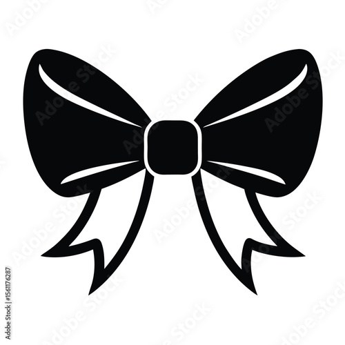 bow on a white background