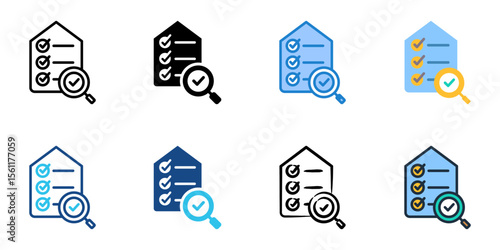 Internal controls icon set multiple style collection 
