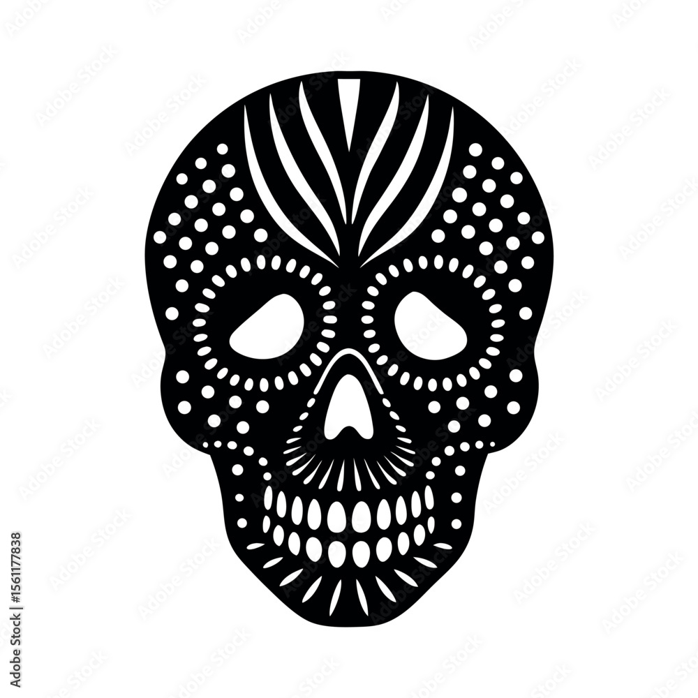 Obraz premium human skull vector illustration