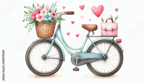 bicycle and flowers