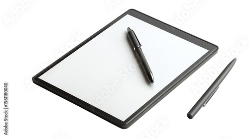 Wallpaper Mural • A stylish digital notepad with a pen and paperlike screen, isolated on white background in HD  Torontodigital.ca