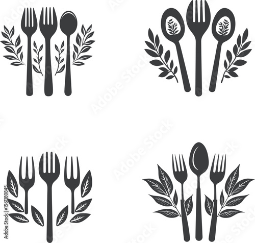set of black and white icons