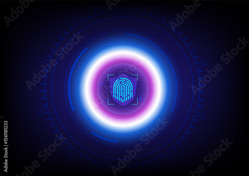 Cyber security technology background, data protection concept.
