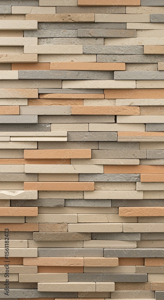Textured Stacked Stone Wall Background Neutral Beige Tan Gray Brick Pattern Textured Stacked Stone Wall Background Neutral Beige Tan Gray Brick Pattern