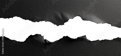 torn black pages with uneven texture edges. set of ripped black paper sheets png isolated on transparent background. document or newspaper mockup.