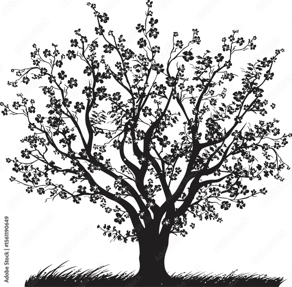 Fototapeta premium tree with flowers