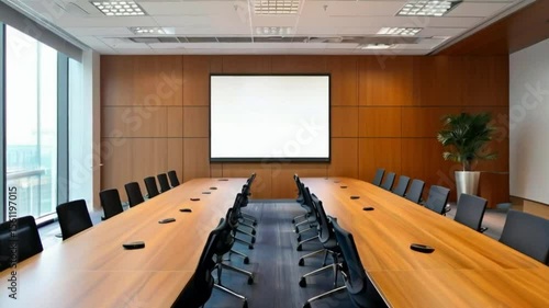 conference room with chairs and tables