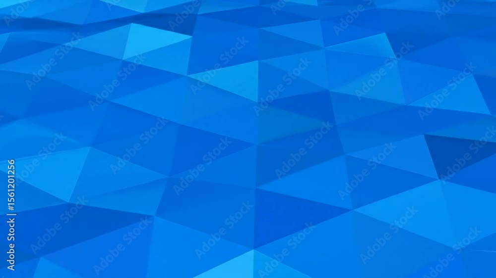 Blue polygonal geometric surface with seamless triangular patterns, seamless looping time-lapse 4k video background. Geometry concept Blue polygonal geometric surface with seamless triangular patterns, seamless looping time-lapse 4k video background. Geometry concept
