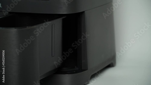 air fryer. air grill multi oven isolated on white background.