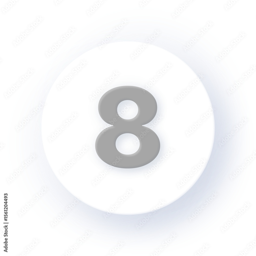 Neumorphism Soft Shadow Number 8 Digit Eight Symbol Typography Numeric Character Learning Font Design Education School Math Drop Shadow on Dark Background Neumorphic Neumorphism Soft Shadow Number 8 Digit Eight Symbol Typography Numeric Character Learning Font Design Education School Math Drop Shadow on Dark Background Neumorphic