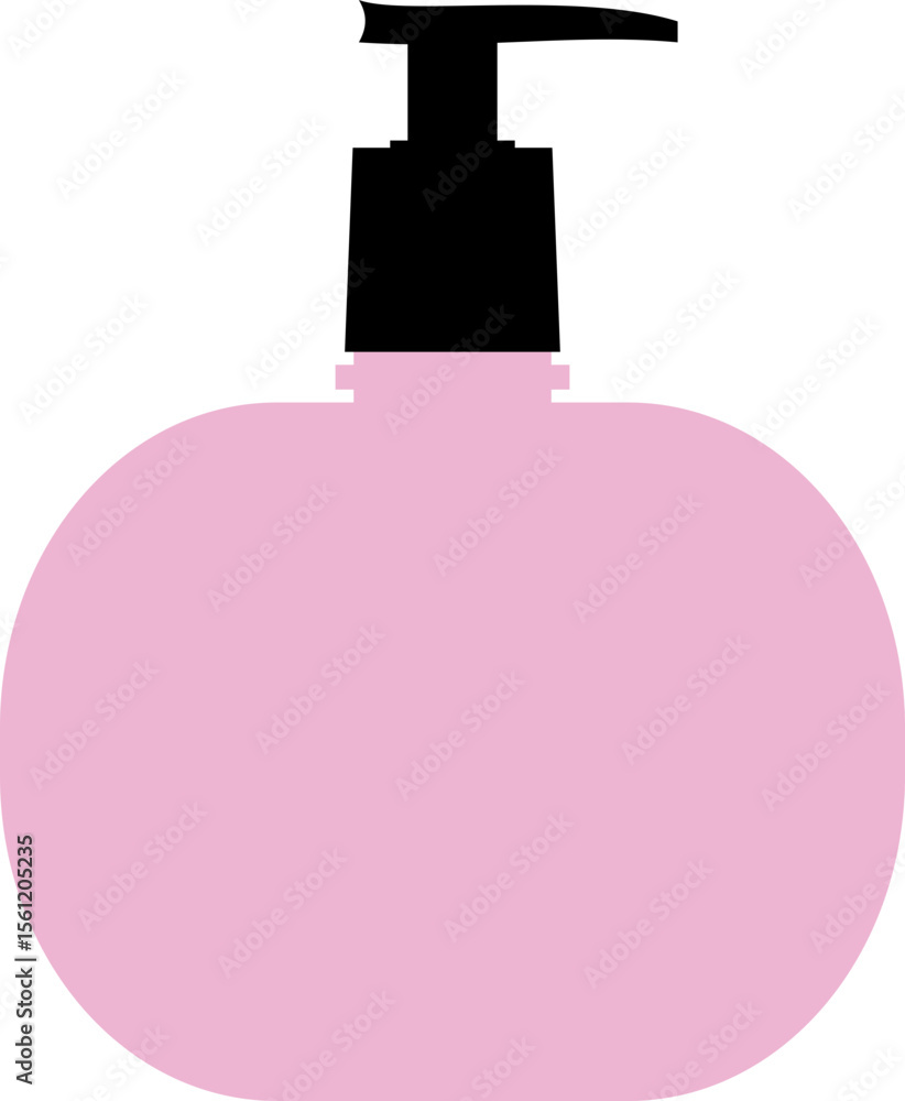 Obraz premium Push Pump Bottle Illustration