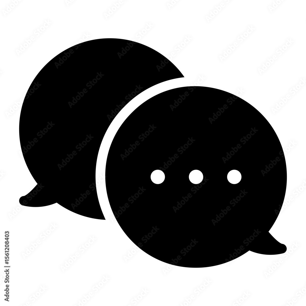Fototapeta premium dialog glyph icon