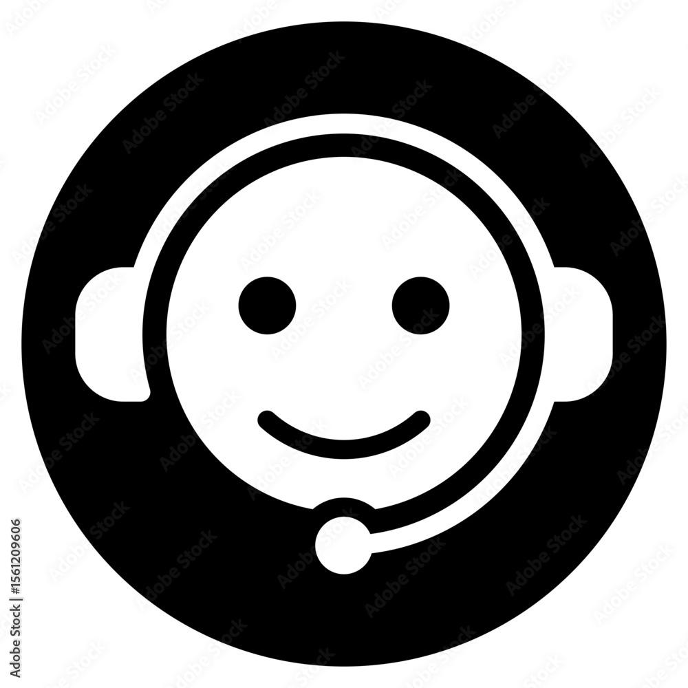 Fototapeta premium support glyph icon