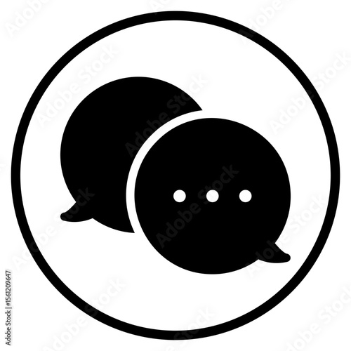 dialog glyph icon